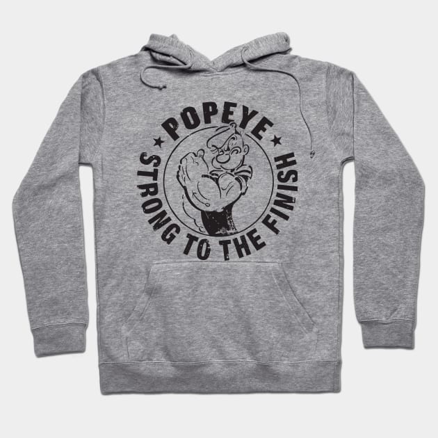 Popeye strong to the finish Hoodie by workshop71
